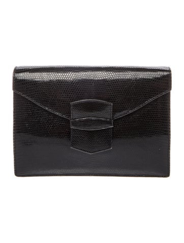 Embossed Leather Evening Bag