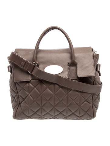 Leather Top Handle Bag