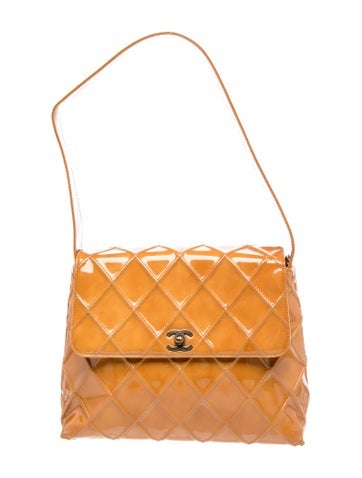 Quilted Patent Shoulder Bag