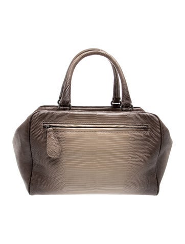 Lizard Top Handle Bag