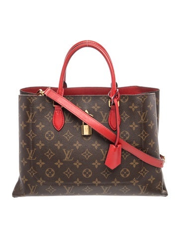 Louis Vuitton LV Monogram Flower Tote in Monogram Canvas and Coquelicot MM