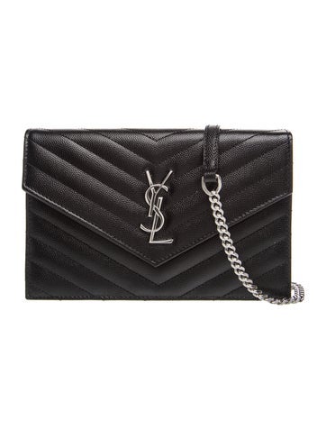 Leather Envelope Wallet On Chain Small