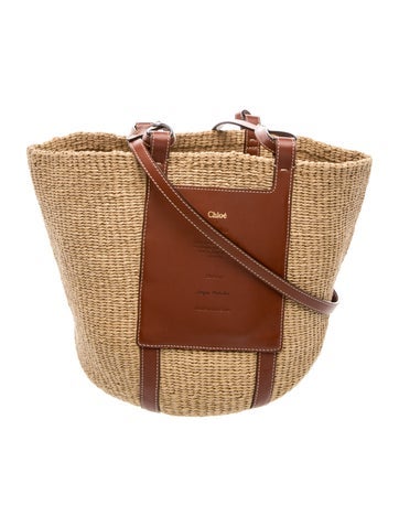 Raffia x Mifuko Leather-Trimmed Medium