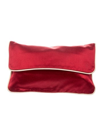 Enameled Metal Triangle Clutch Small Vintage