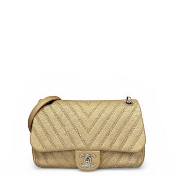 Calfskin Stud Wars Flap Bag