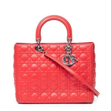 Leather Large Lady Dior