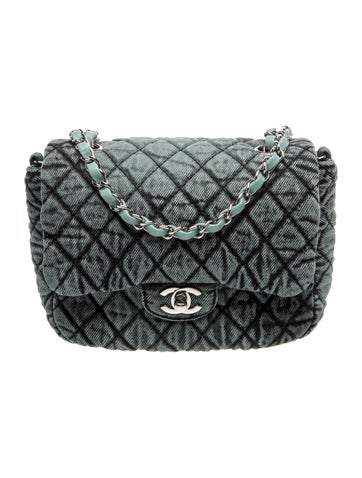 Small Denimpressions Flap Bag