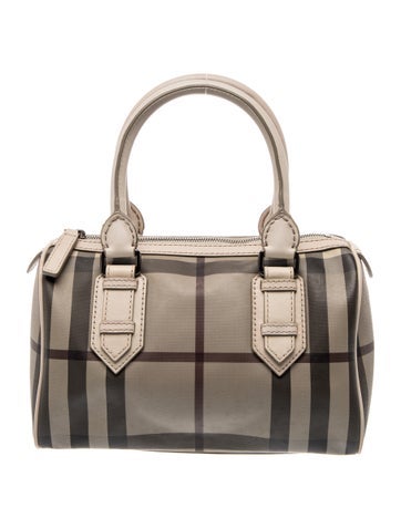 Smoked Check Top Handle Bag