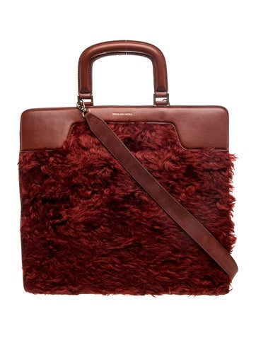 Shearling Faux Fur-Trimmed Medium