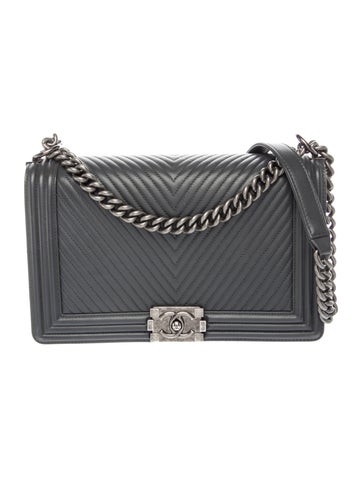 Large Chevron Boy Bag