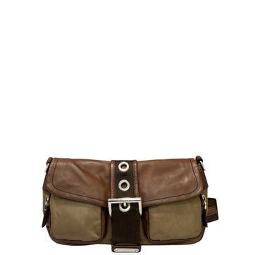 Saffiano Lux Leather Shoulder Bag