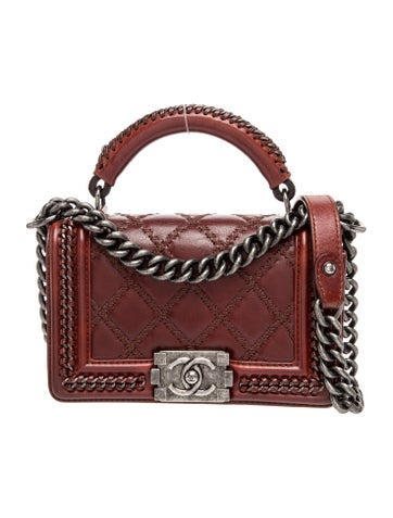 Medium Double Stitch Boy Handle Bag