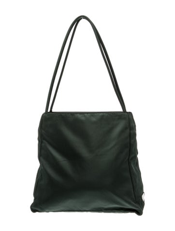 Enameled Metal Triangle Shoulder Bag