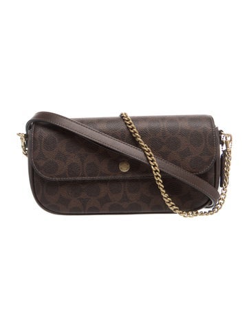 Leather Brook Flap Chain Bag Small