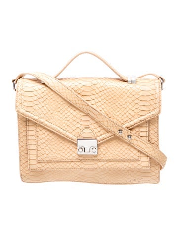 Embossed Leather Crossbody Bag
