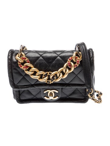 Small Chain Link Flap Bag