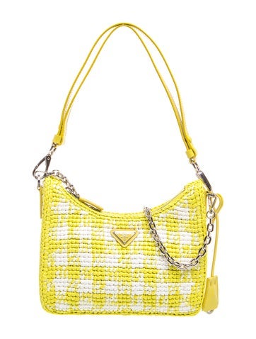 Enameled Metal Triangle Shoulder Bag