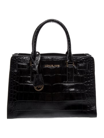 Michael Kors Embossed Leather Shoulder Bag