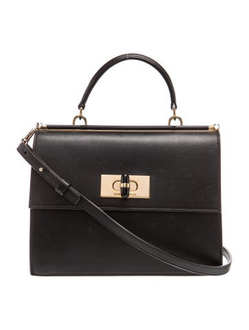Leather Top Handle Bag