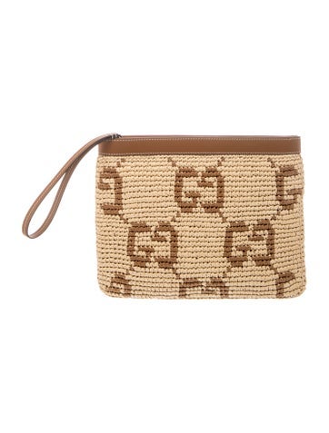 GG Raffia Clutch