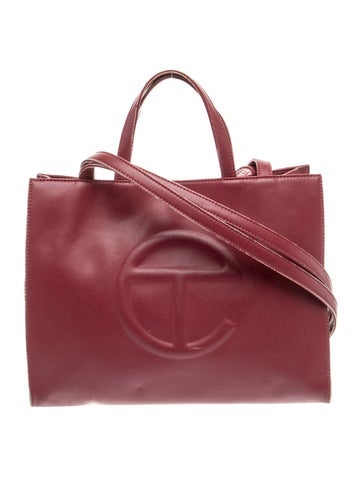 Telfar Vegan Leather Medium Oxblood Shopping Bag Medium