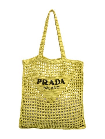 Raffia Grass Crochet Tote Bag