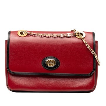 Calf Leather Small Leather Marina Chain Shoulder Bag