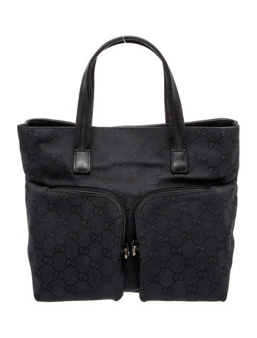 GG Canvas Top Handle Bag