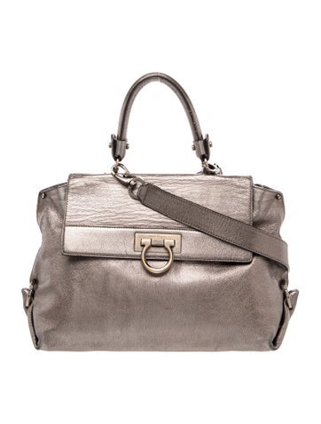 Leather Top Handle Bag