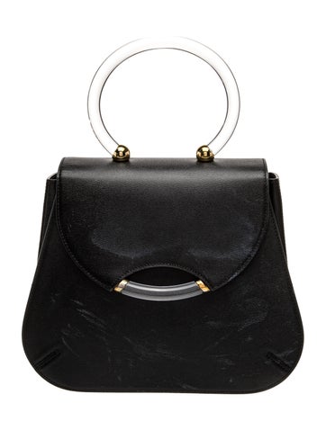 Leather Top Handle Bag