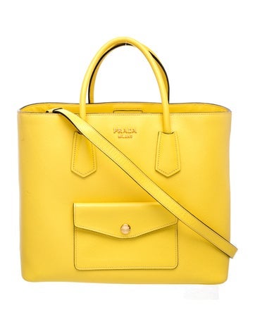 Saffiano Leather Top Handle Bag Large