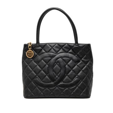 Calf Leather Caviar Medallion Tote
