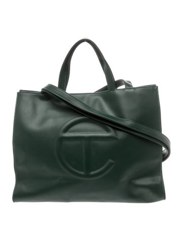 Telfar Signature Medium Dark Olive Shopping Bag Medium