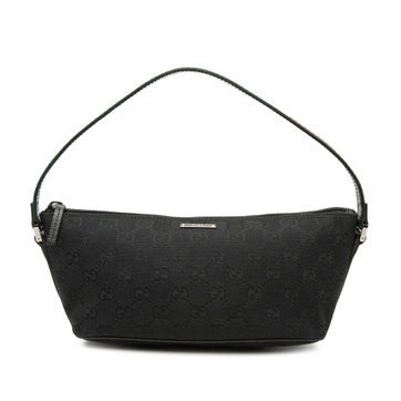 Calf Leather GG Canvas Web Boat