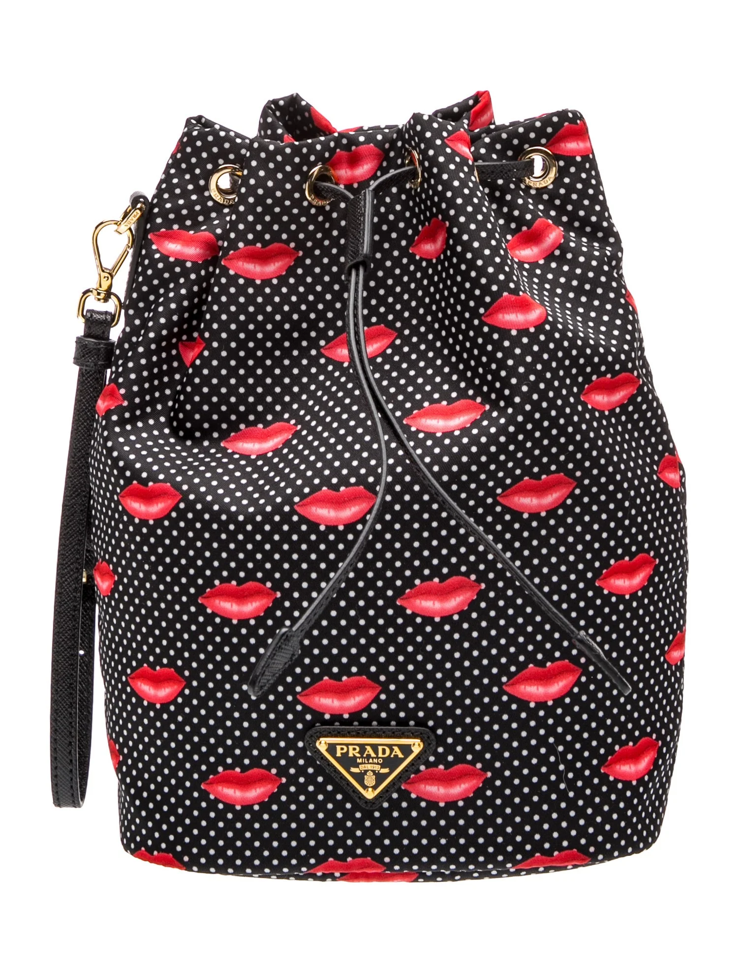 Saffiano Leather Re-Nylon Lips Pouch 2025