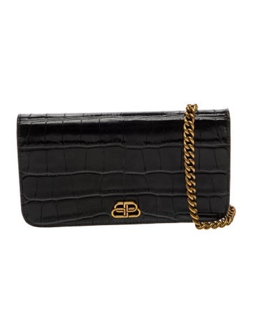 Embossed Leather Crossbody Bag