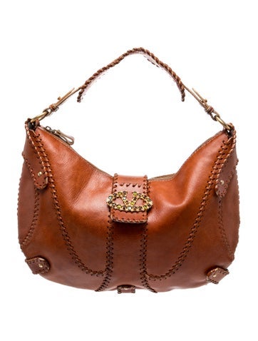 Vlogo Whipstitch Crystal Embellished V-Ring Large
