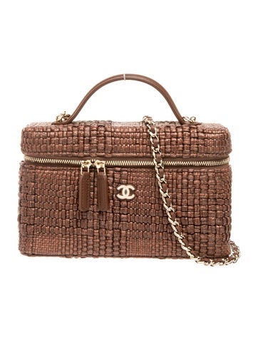 2026 Raffia Slim Vanity w/ Chain w/ Tags
