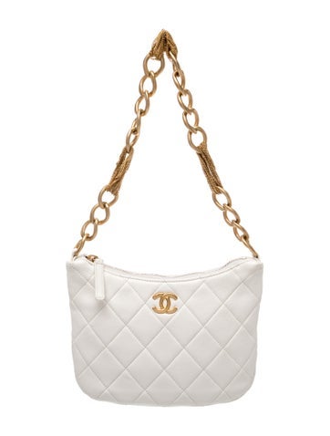 Small Quilted Chain Hobo