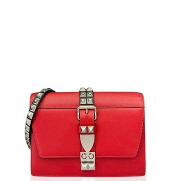 Calfskin City Calf and Saffiano Studded Elektra