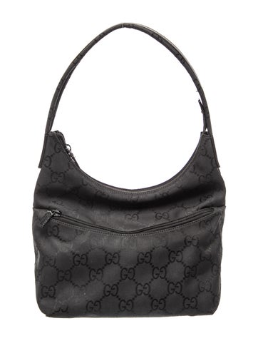 GG Nylon GG Nylon Hobo Shoulder Bag Medium Vintage