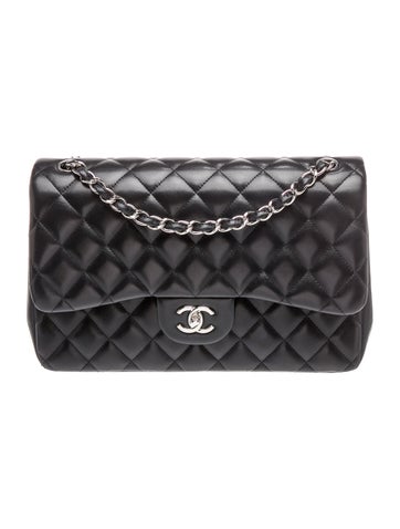 Quilted Lambskin Classic Jumbo Double Flap Bag