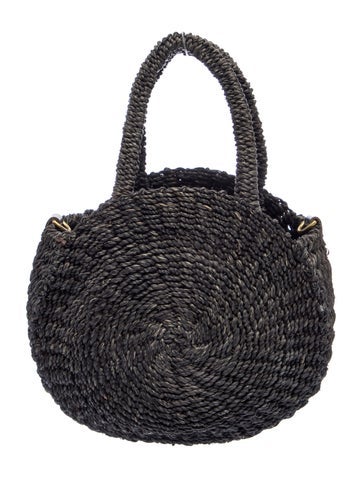 Straw Top Handle Bag