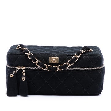 CC Quilted Jersey Wild Stitch Vanity Bag