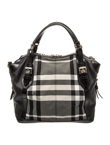 Smoked Check Top Handle Bag