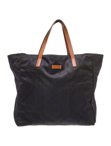 GG Nylon GG Canvas Tote Bag Nylon