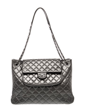 Paris-Edinburgh Quilted Flap Tote