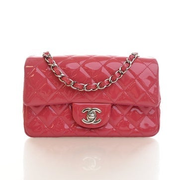Patent Leather Rectangular Classic Flap Bag Mini