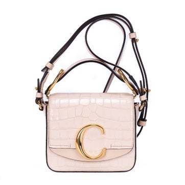 Leather Mini C Bag