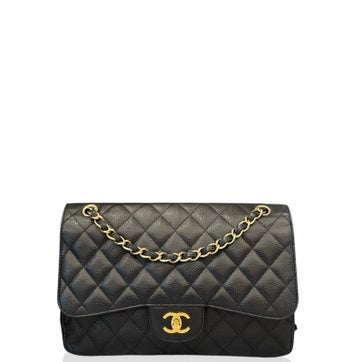 Calfskin Double Flap Bag Jumbo